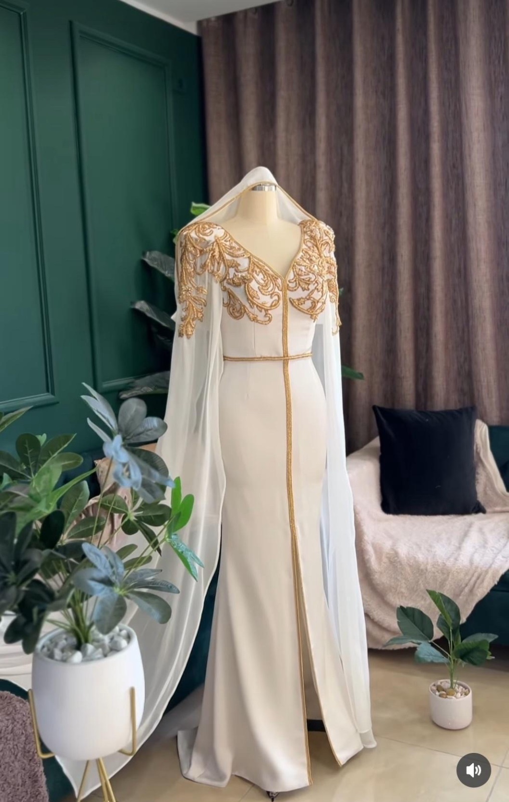 Caftan Sdek Gharbi haute couture