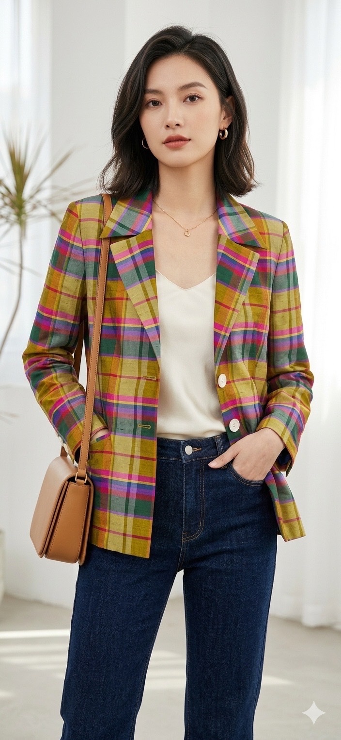 Blazer en soie taille 36-38
