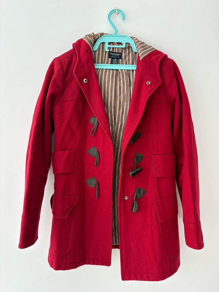 Manteau 80%laine vierge taille m