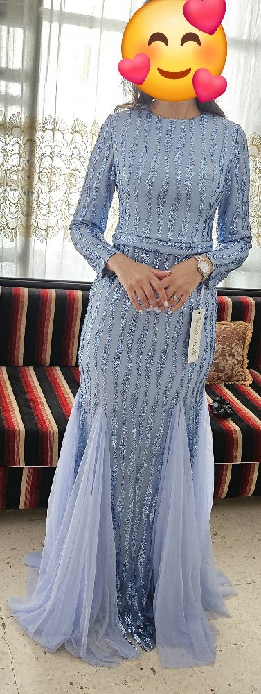 Robe soirée bleu 