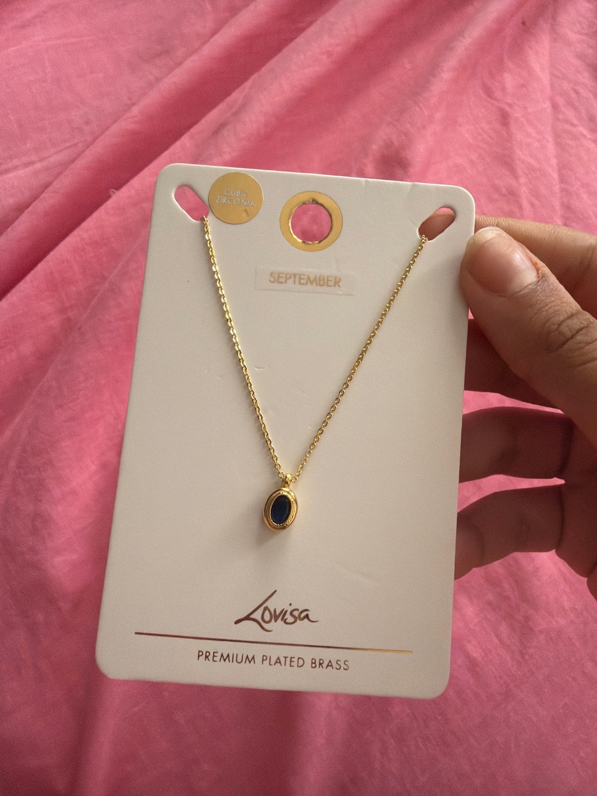 September eodiac sign necklace