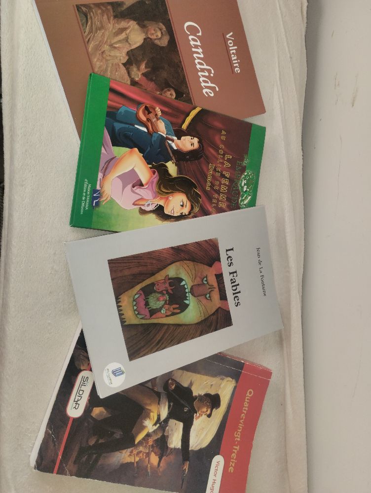 4 livres en français neufs🤍🤍