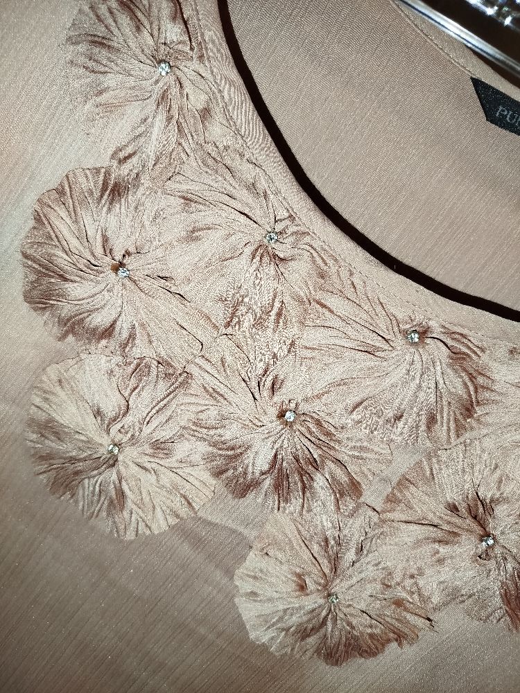 Chemise rose avec Strass 