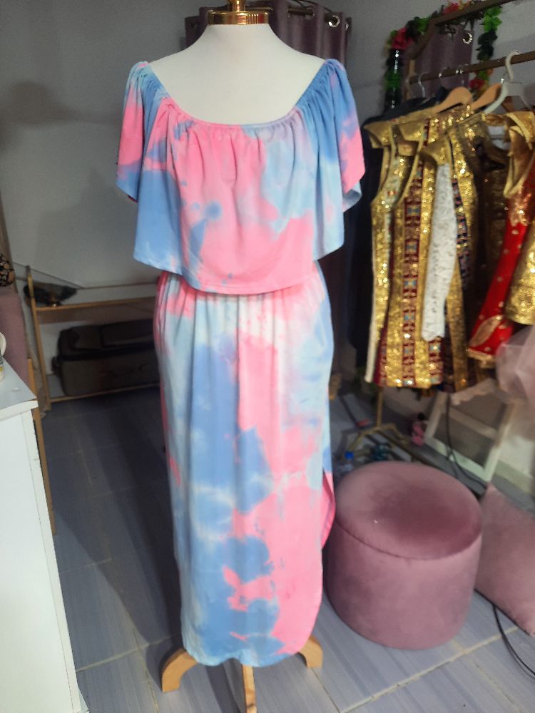 Robe de plage tie and dye