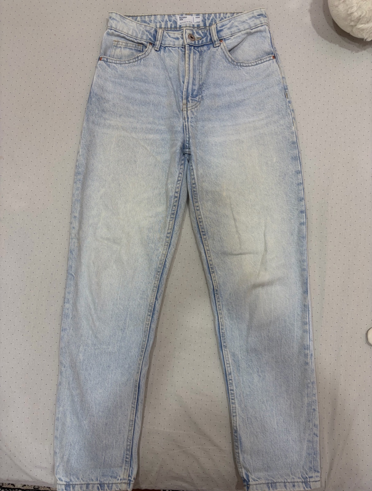 Jean Mom Bershka bleu clair