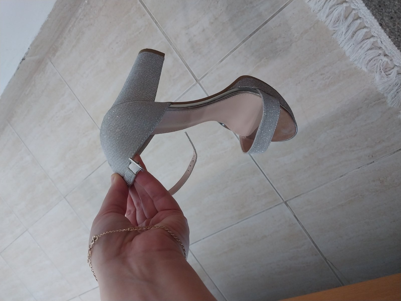 Sandale argent