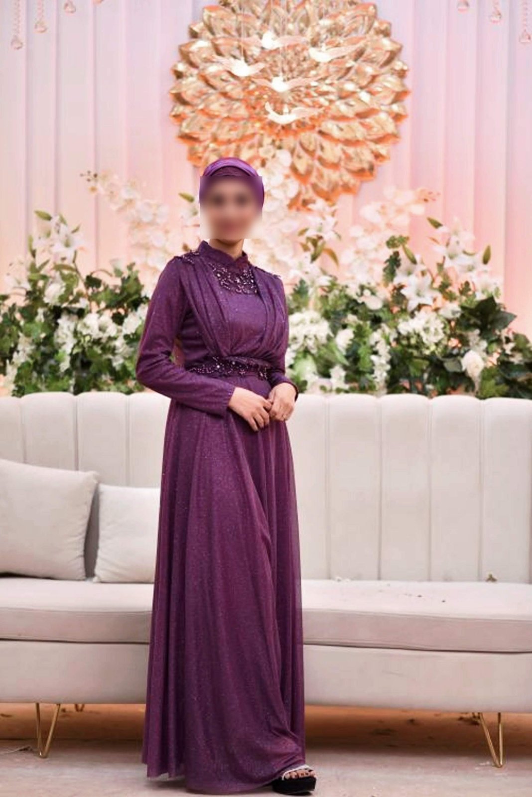 Robe violet 