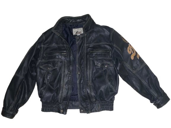 Vintage 90s pyramide "Only The Brave" Leather Bomber (Diesel bootleg)