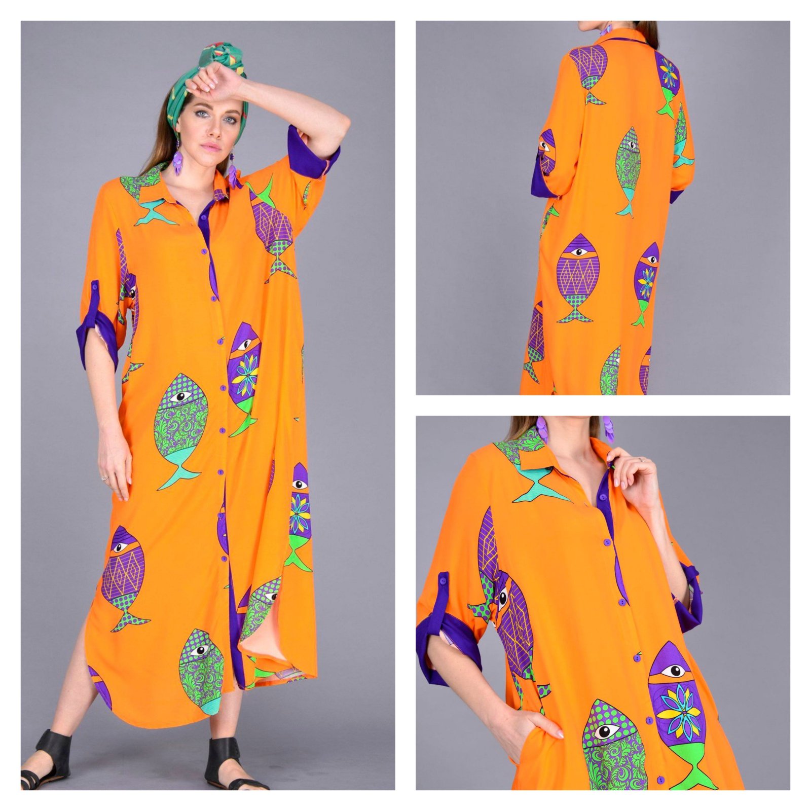 Robe longue pour été 🧡💜