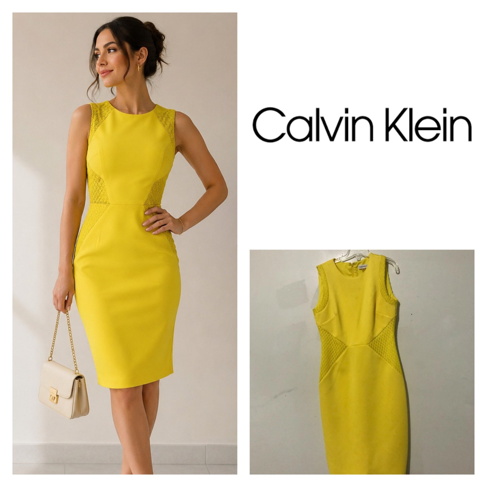 Robe jaune moutarde Calvin Klein 💛