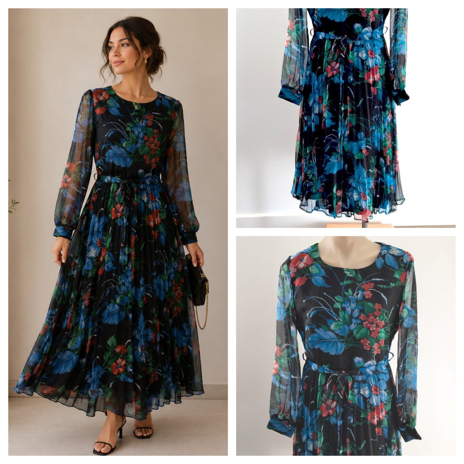 Robe longue fleurie 🌸🌷🪻