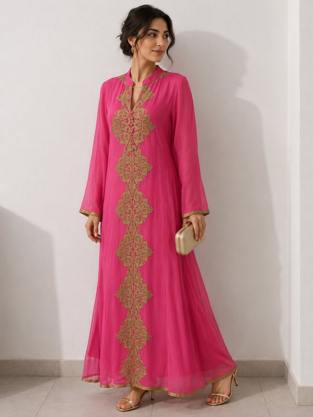 Robe traditionnelle Rose ✨️😍