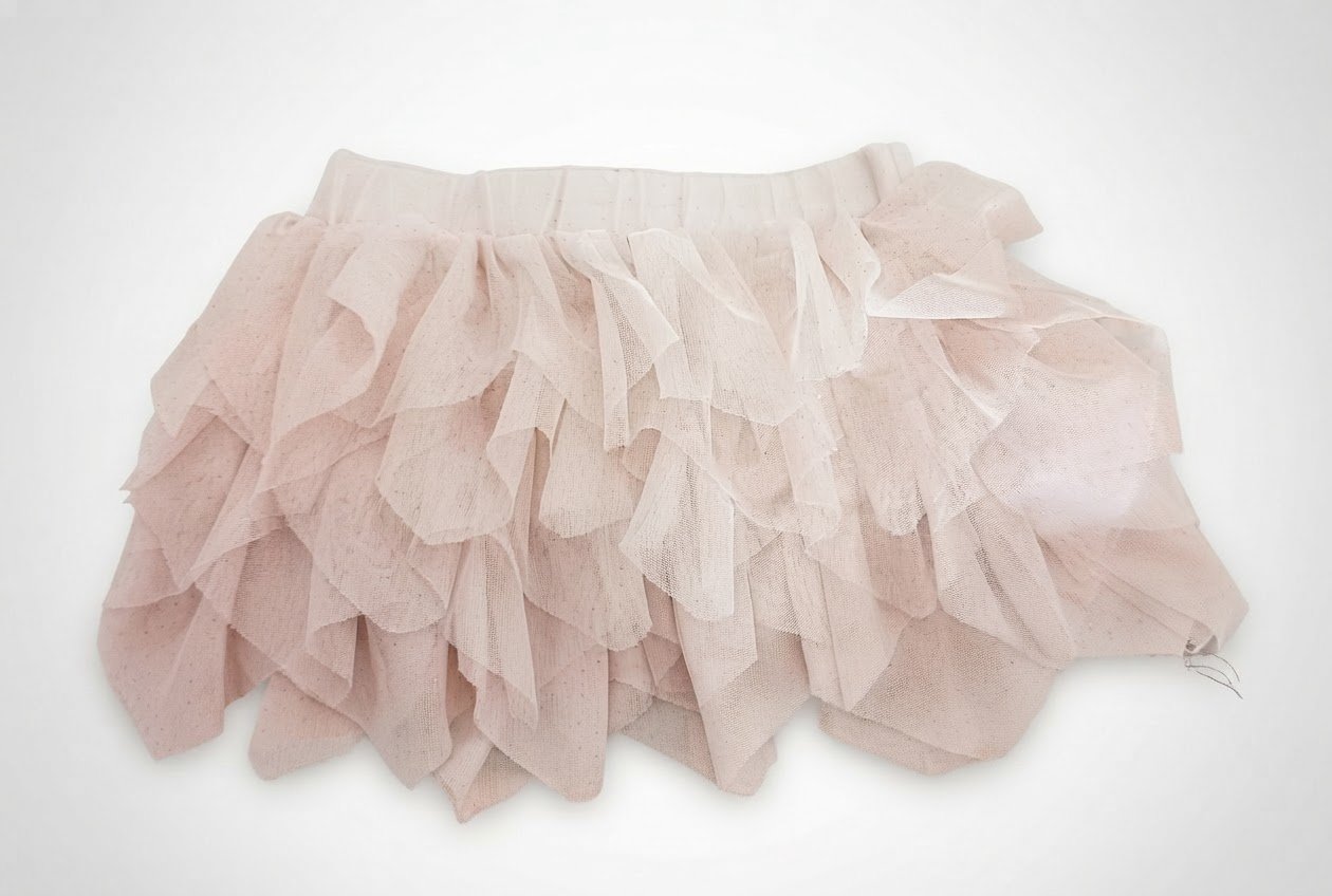 Jupe à volants superposés en tulle pour bébé