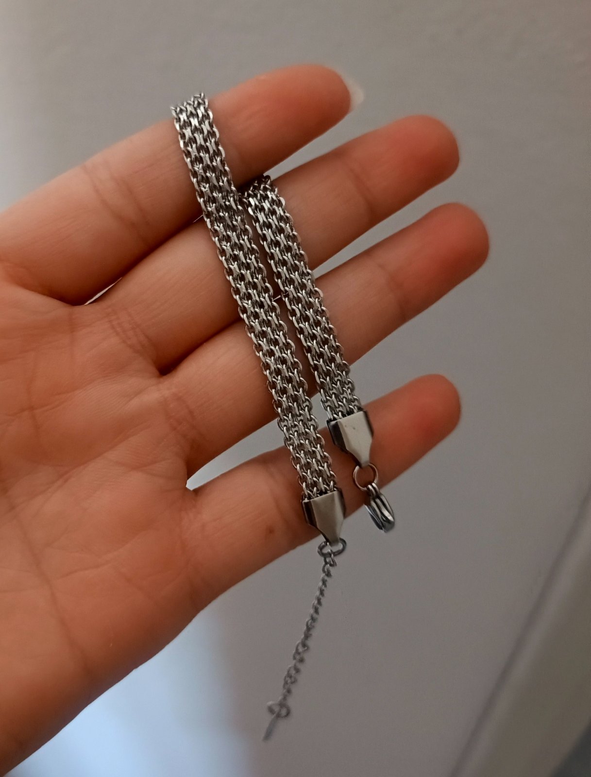 Braclet Stainless steel en argent