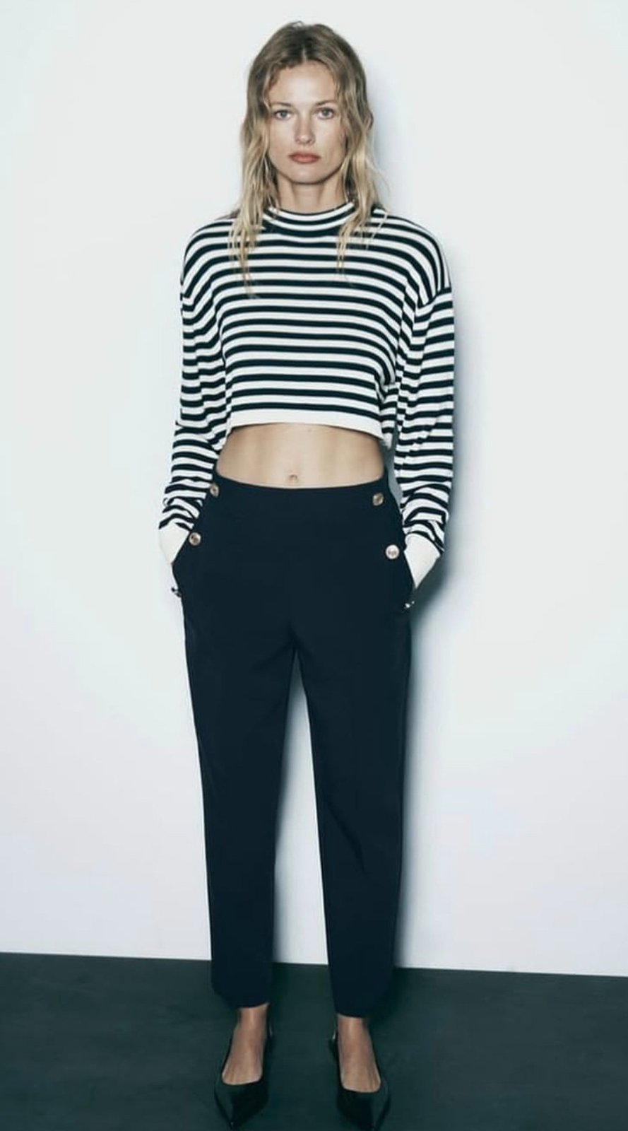 Pantalon à cheville zara