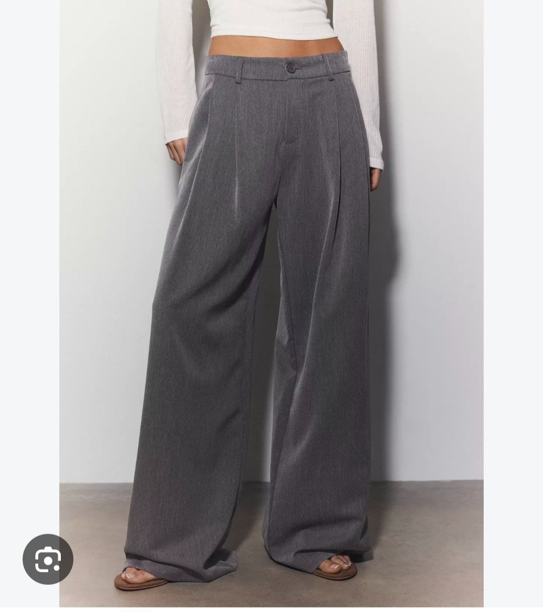 Pantalon Large  taille haute zara