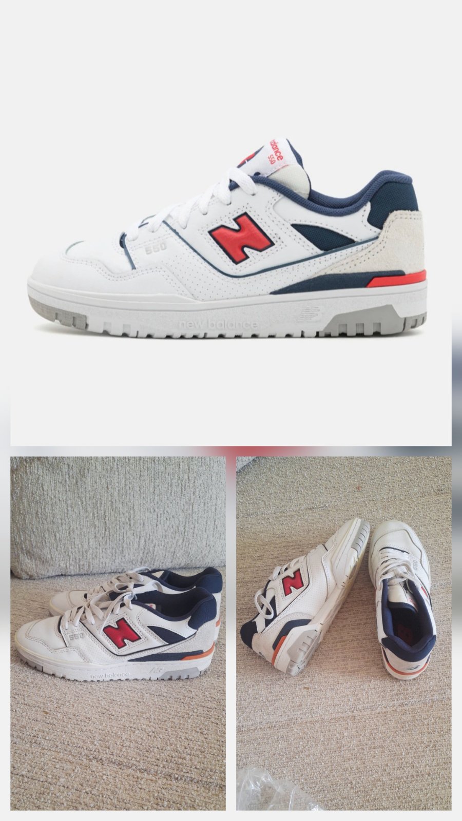  New Balance 550 Unisexe Authentique 