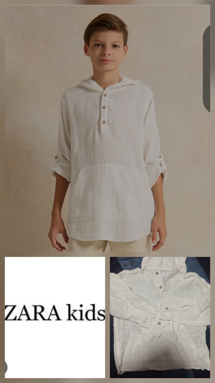 Chemise kamraya avec capuche 