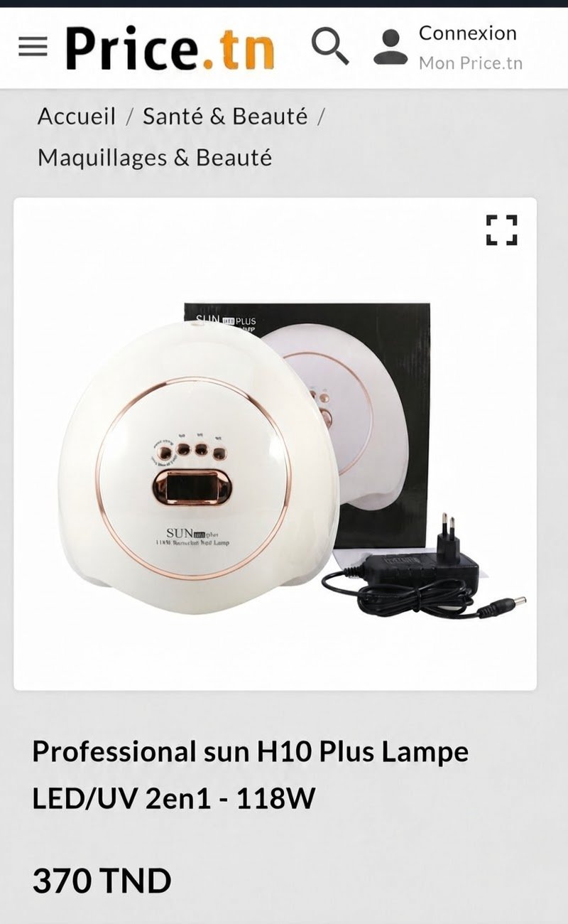 Lampe à ongles UV LED SUN H10 Plus 118W