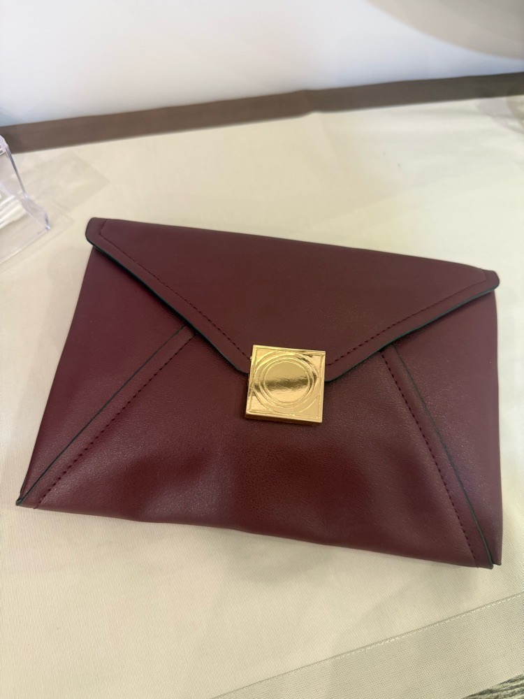 Sac pochette burguandy