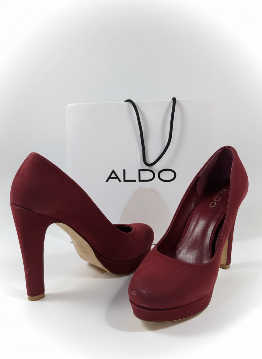 Talons aldo burgundy promo