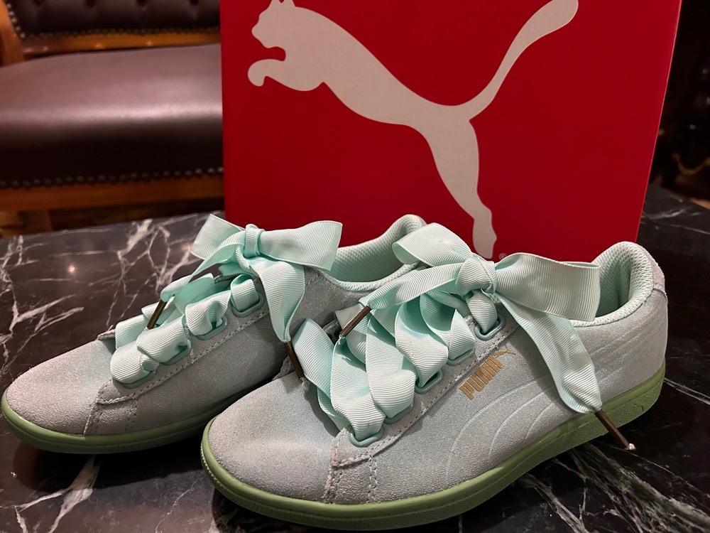 Basket puma heart patent daim