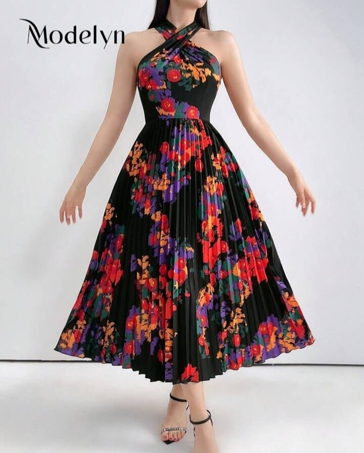 Robe cami à col croisé plissé mignonne importé acheter à 60 euros sacrifiée à 100 dt 