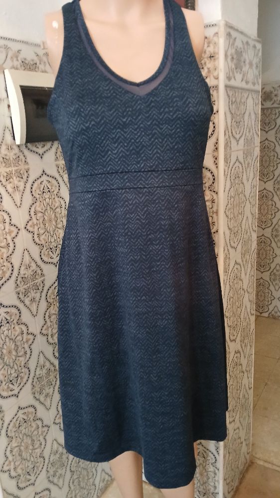 Robe classique chic bleu roi