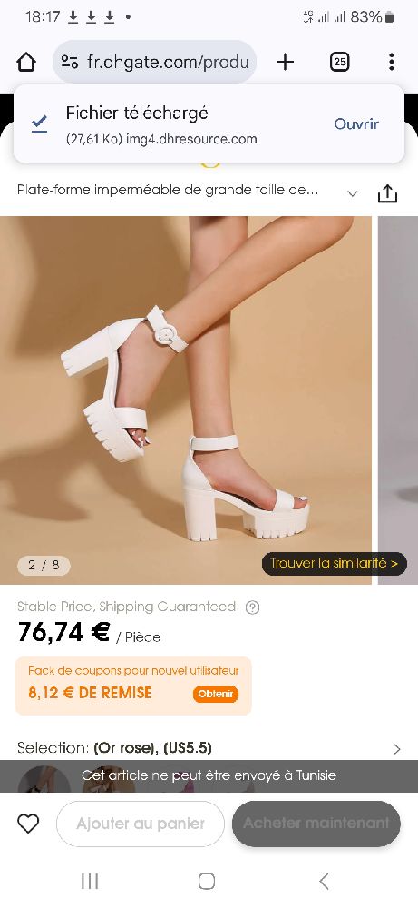 Sandale compenser confortable 