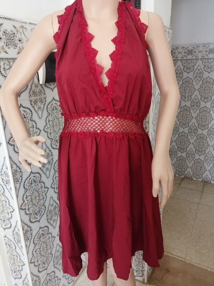 Robe sayefi burgandy 