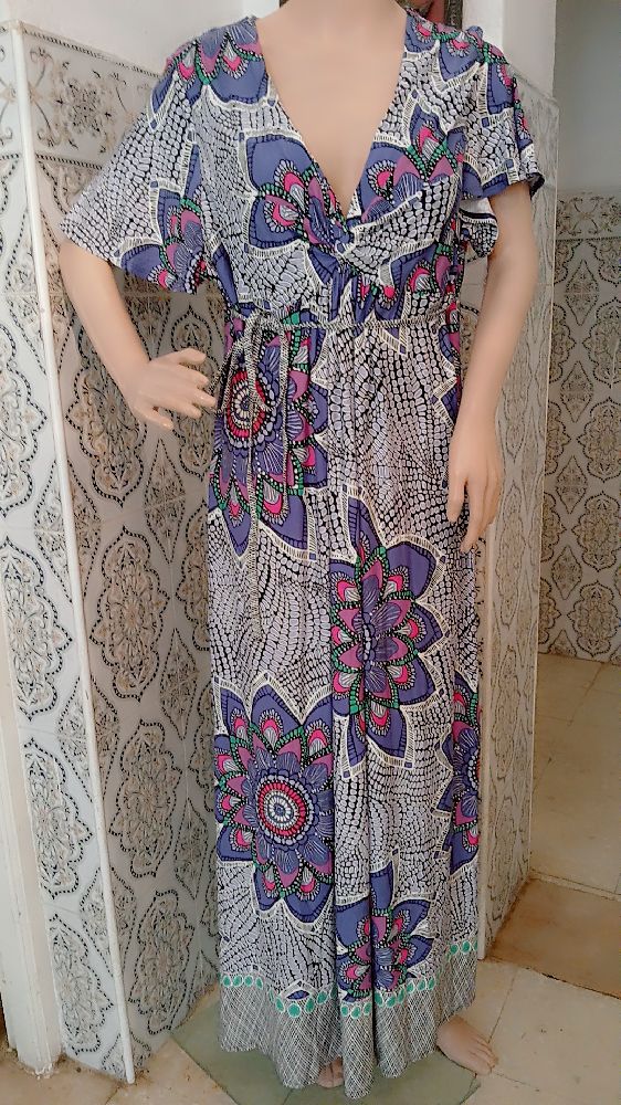 Robe sayefi fleuri 