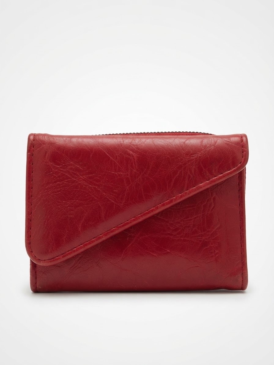 Portefeuille cuir rouge ❤️