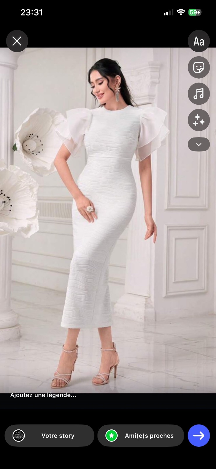 Robe fiancaille taille m L 