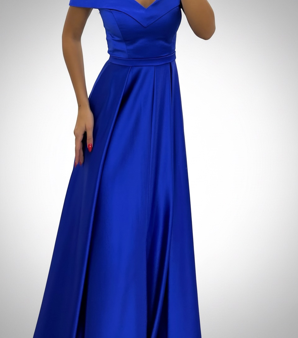 Robe princess bleu portee 1 seule foiss 