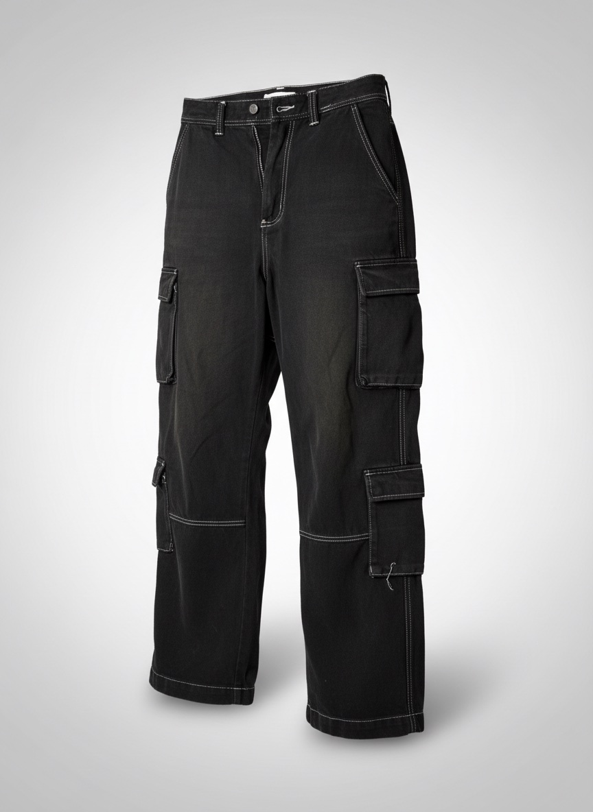 Bershka cargo baggy jean