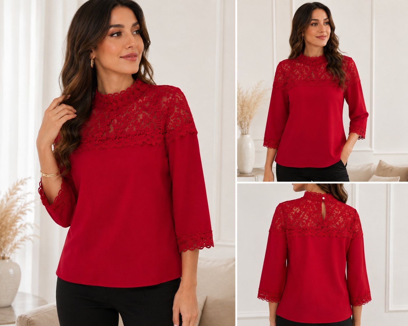 Blouse rouge
