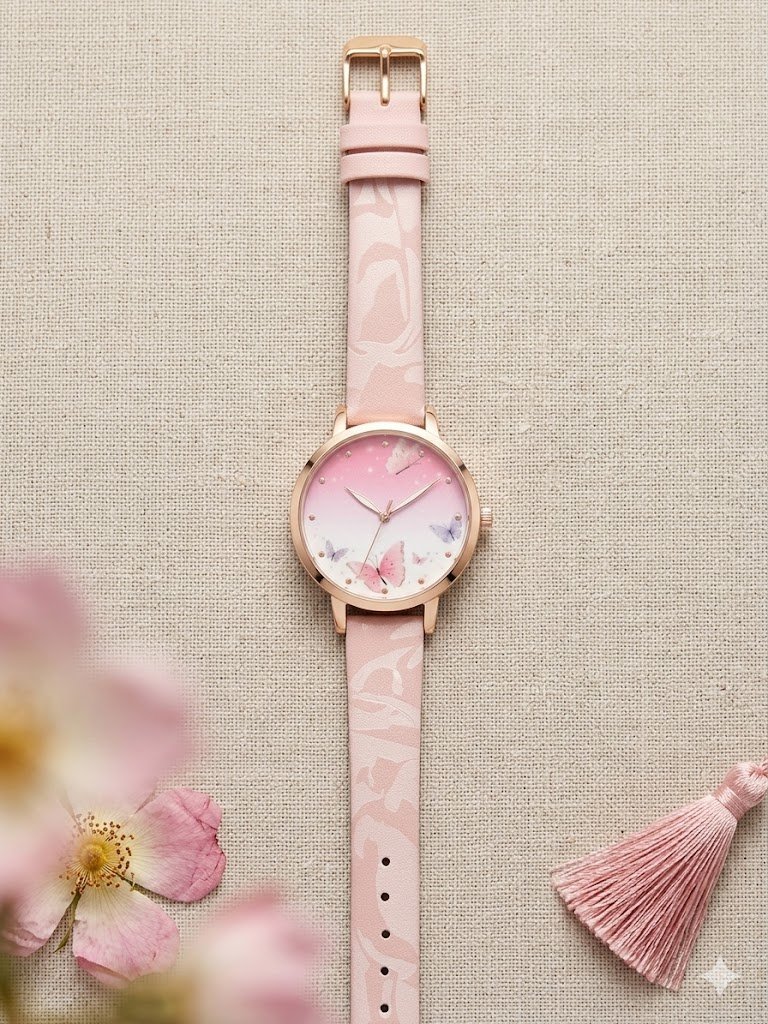 Montre rose 