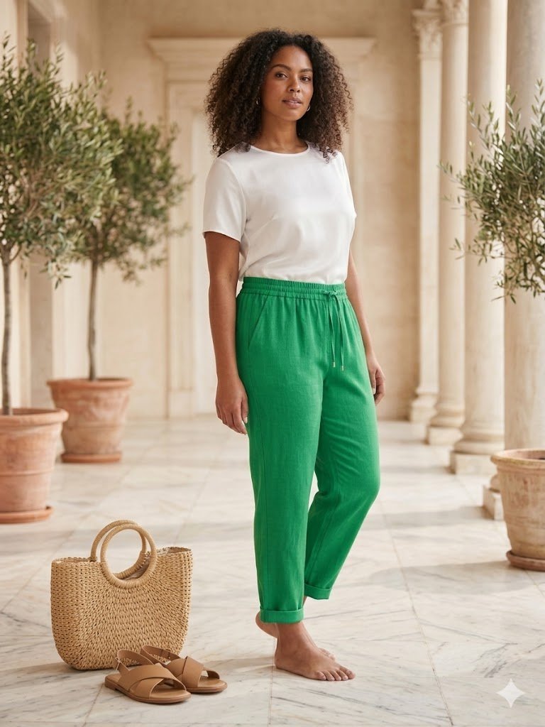 💚 Pantalon vert 