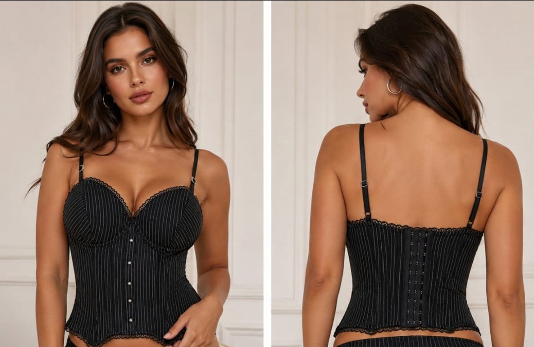 Bustier corset noir