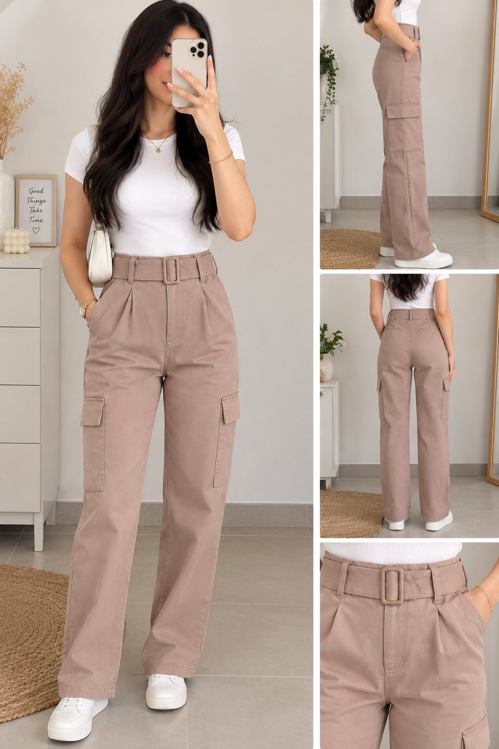 Pantalon cargo femme 