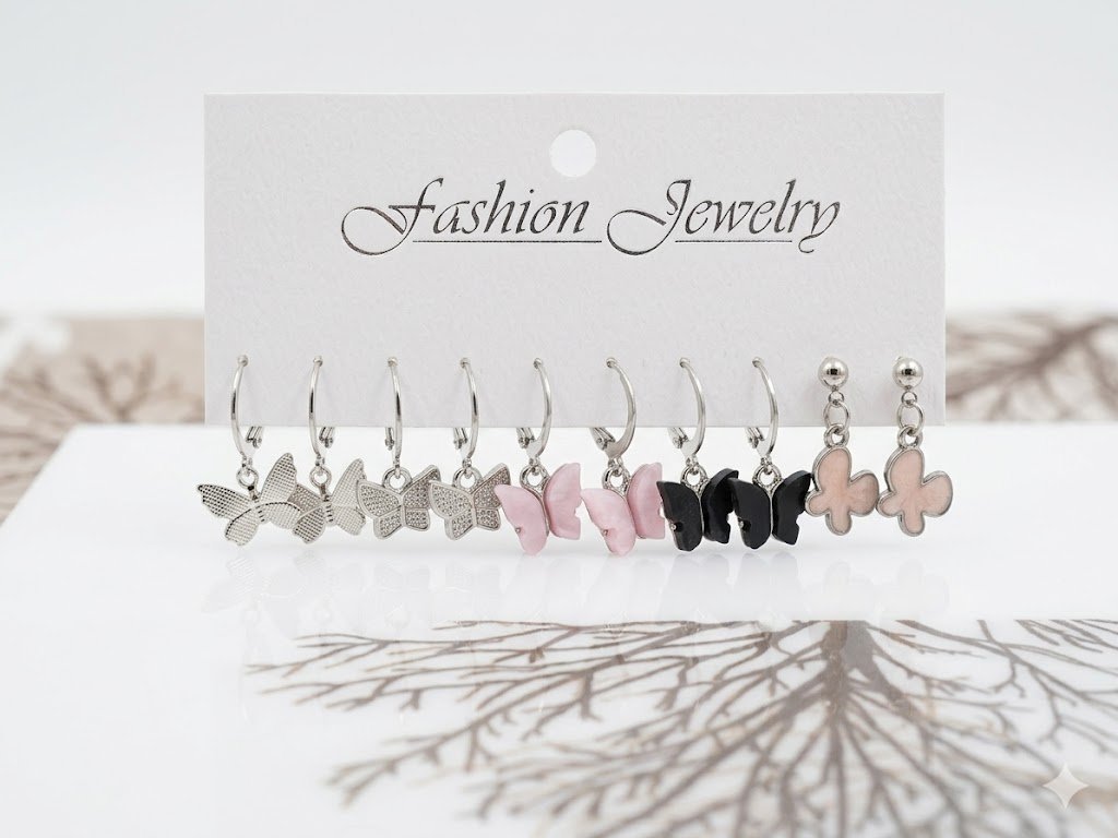 ✨ Set de 5 paires de boucles d'oreilles 
