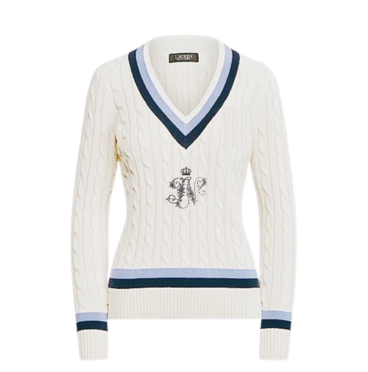 White knit jumper