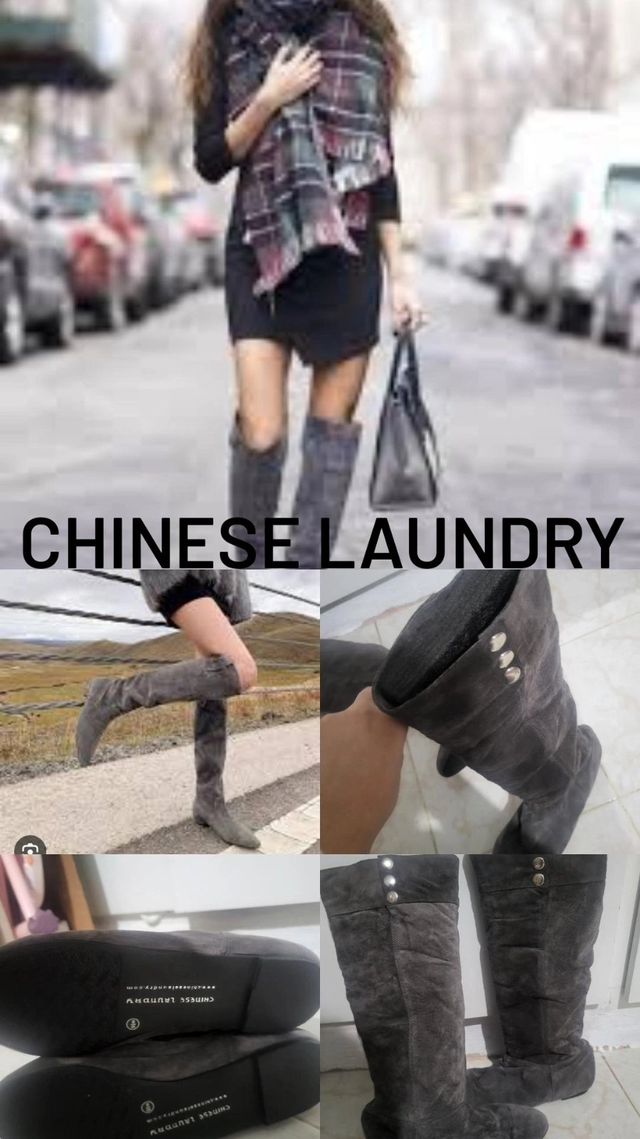 Bottes gris de Chinese Laundry