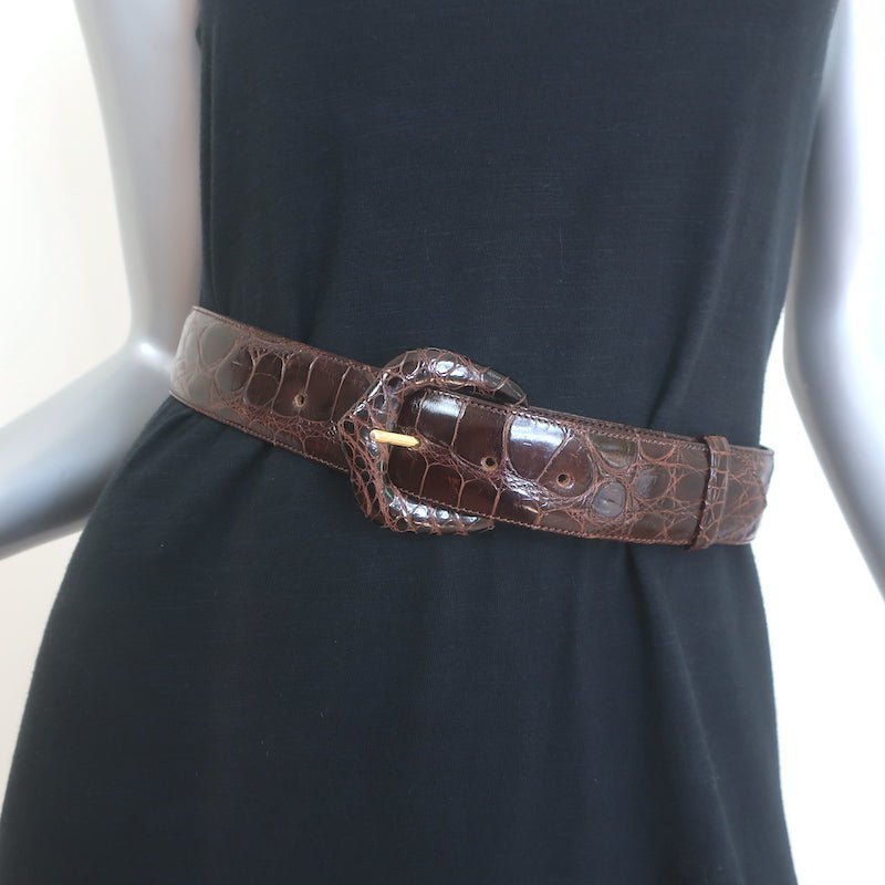 Ceinture en cuir véritable(genuine Leather) marron, marque  asccessories by PEARL, taille S