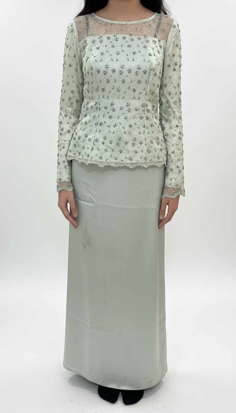 Robe soiree vert pastel