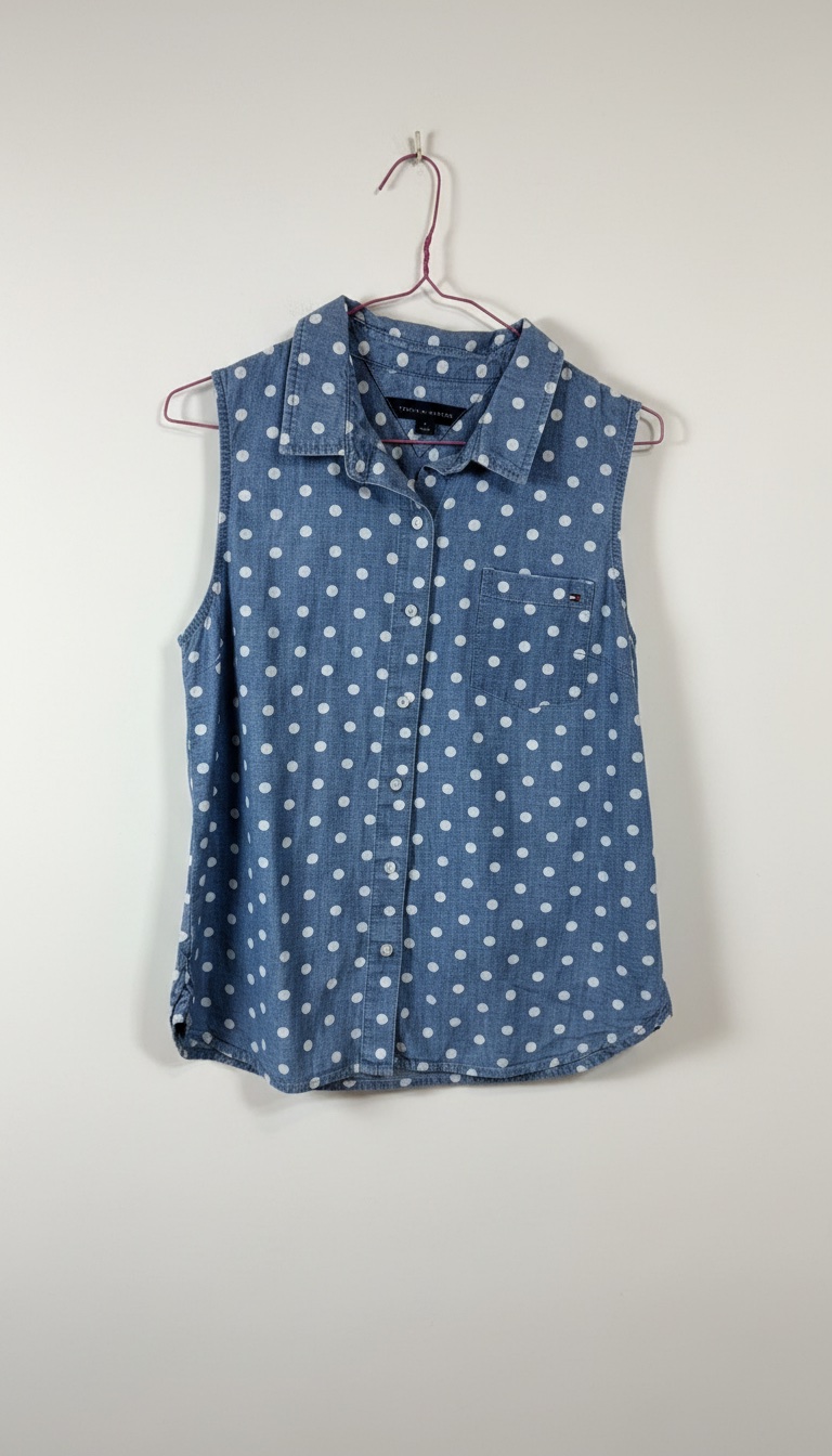 Chemise denim polka dot tommy 