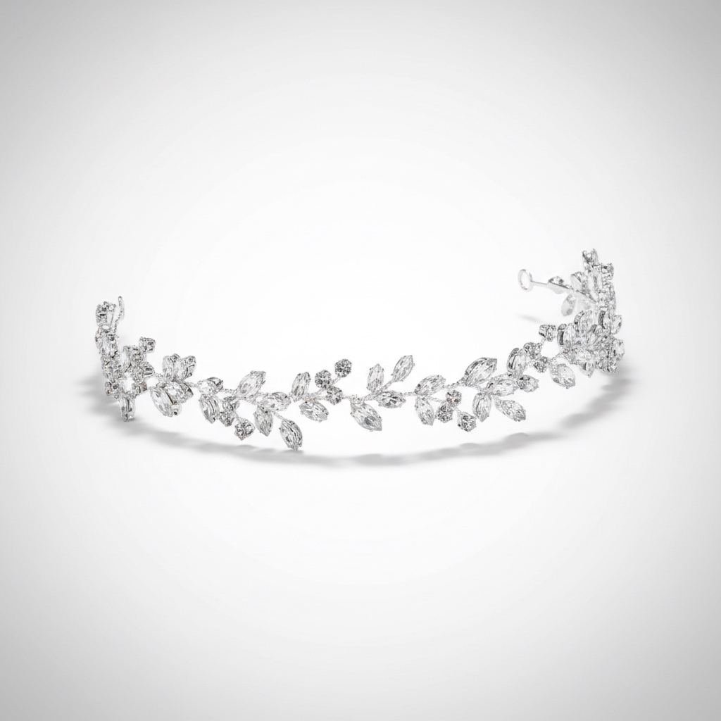 Broche couronne mariee