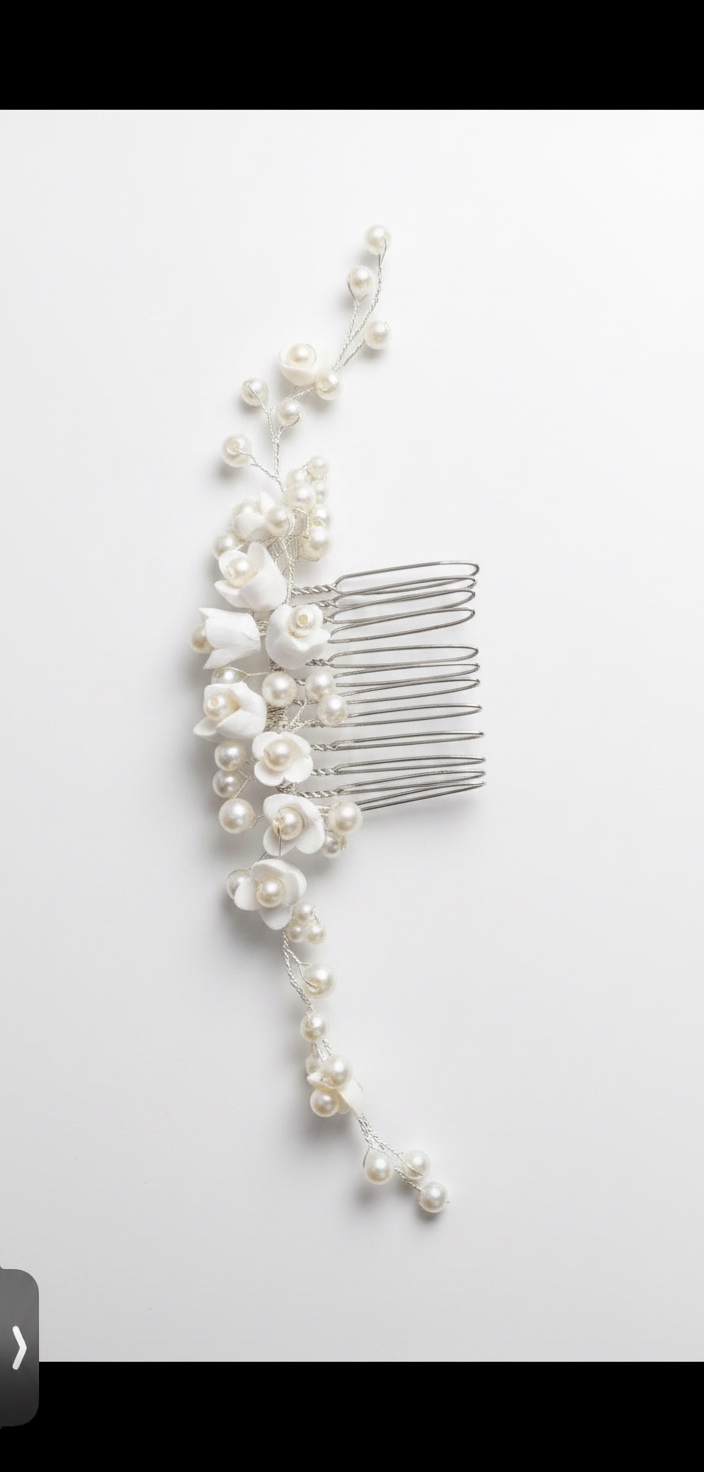 Broche silver cheveux