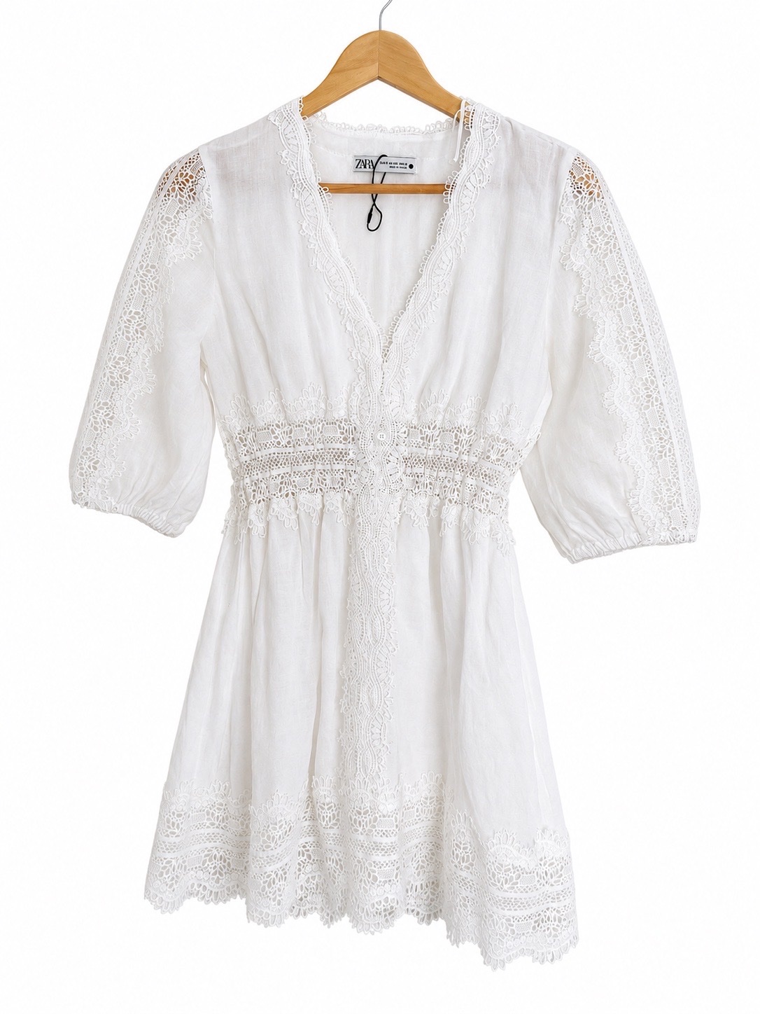 Zara White Lace Dress 🤍
