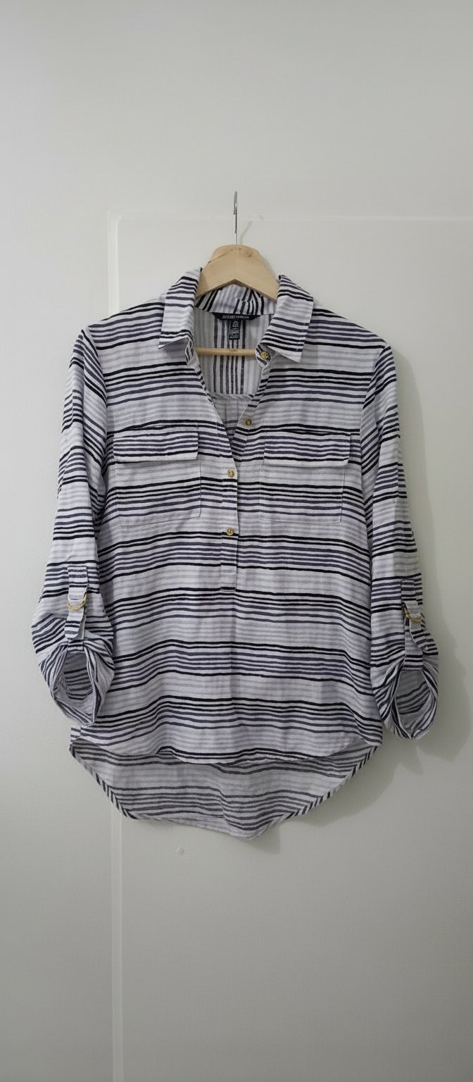 Chemise à rayures en lin